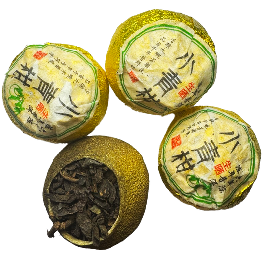 Xiao Qing Gan (Green Mandarin Shu Ripe Pu-Erh)